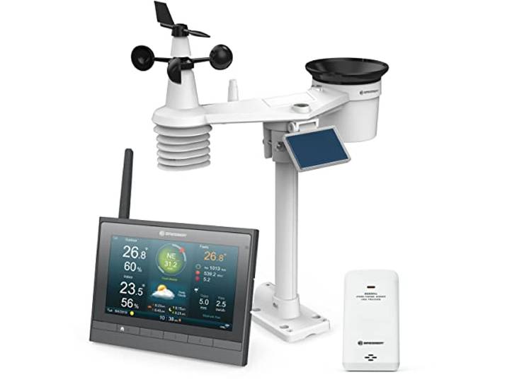 Centrale météo BRESSER MeteoChamp HD LED WiFi 7-en-1\, gris