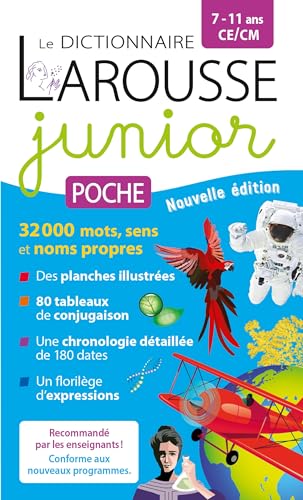 Larousse - Le dictionnaire Larousse junior poche, 7-11 ans, CE, CM - Preis vom 09.10.2026 07:28:09 h