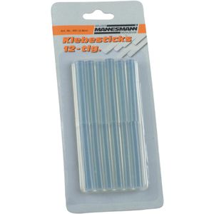 BrüderMannesmann Heißklebesticks transparent, Ø 7,5mm, Länge 50mm, 12 Sticks
