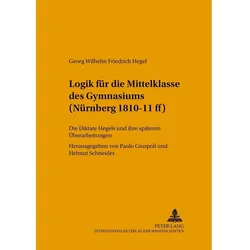 Logik für die Mittelklasse des Gymnasiums (Nürnberg 1810-11 ff), Fachbücher von Helmut Schneider, Paolo Giuspoli