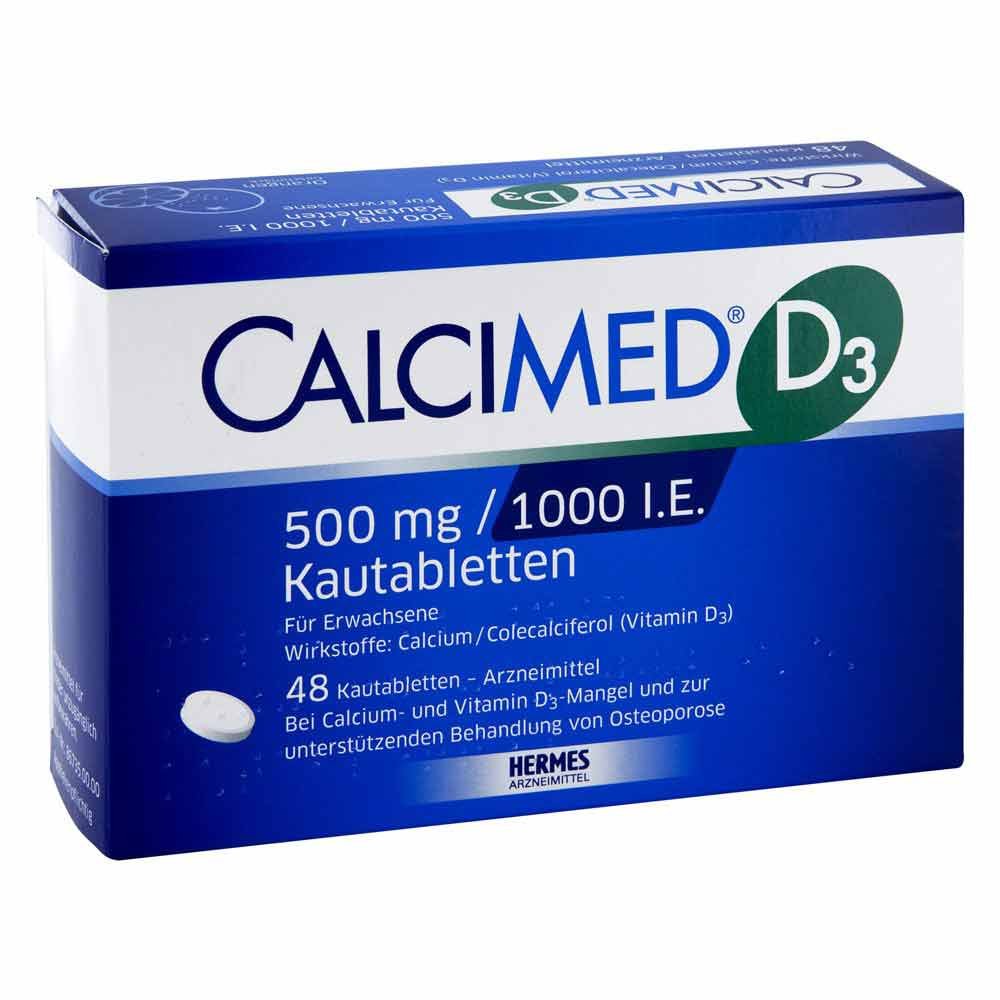 HERMES Arzneimittel GmbH Calcimed D3 500 mg / 1000 I.E. Kautabletten 07682505