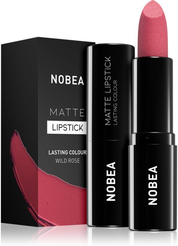 NOBEA Day-to-Day Matte Lipstick matte lipstick shade Wild rose #M18 3 g