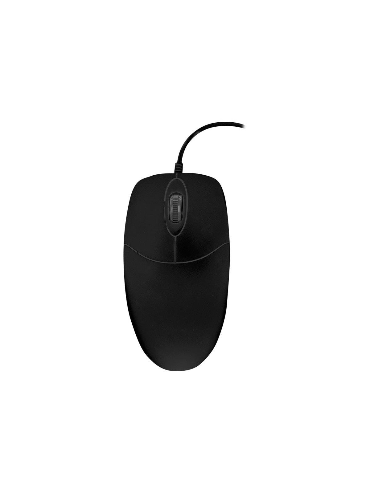 Cherry Active Key AK-PMJ1 Series CleanMouse - mouse - USB - black - Maus (Schwarz)