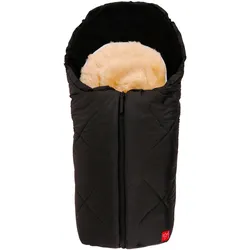 Kaiser Universal Winter-Fußsack mit Lammfelleinlage Little Sheepy für Babyschale, Tragewanne, schwarz