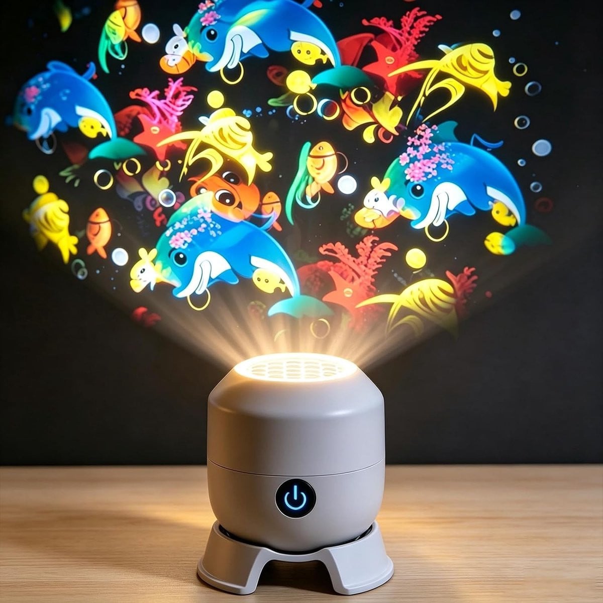 Draaiende LED Projector voor sfeervolle verlichting en nachtlamp met voetsteun