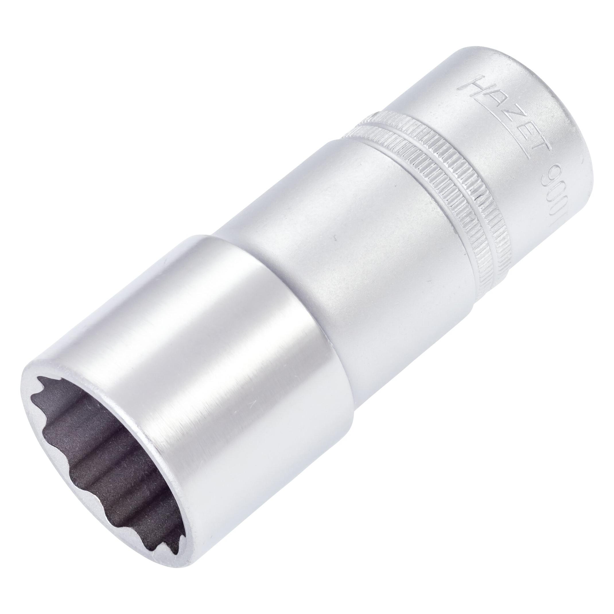 Hazet Steckschlüsseleinsatz Doppelsechskant 900TZ-27 Vierkant12,5 mm (1/2 Zoll) Aussen Doppel-... (27 mm) (900TZ-27)