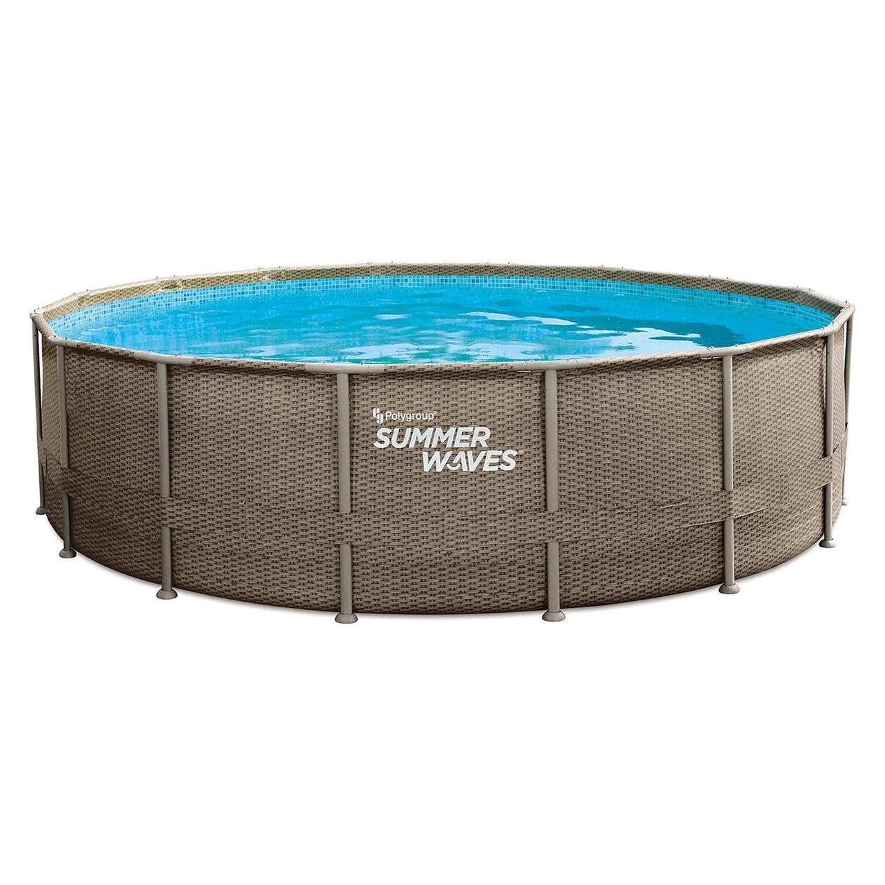 Summer Waves Elite-Rahmen (488 x 122 cm) (B098B1M2ST)