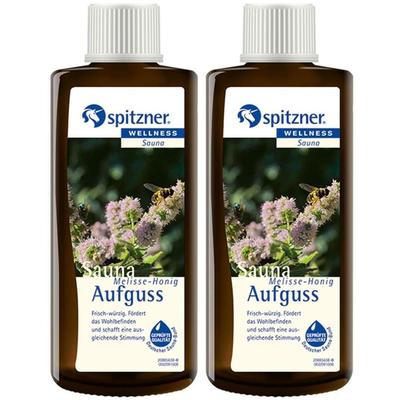 Spitzner Saunaaufguss Melisse Honig Wellness 2x 2x190 ml Konzentrat