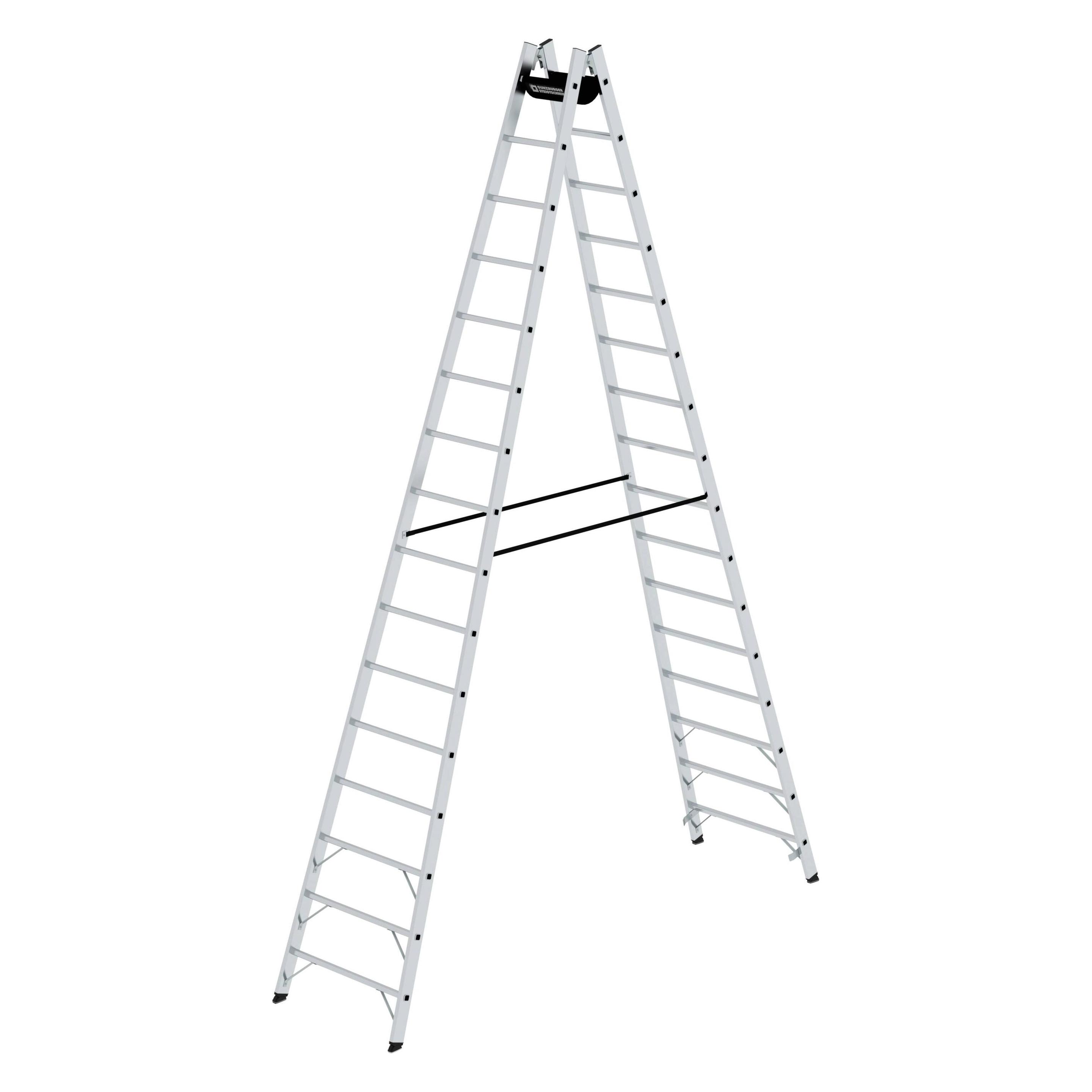 Munk Sprossen-Stehleiter 2x16 Sprossen (Gerüst, 463 cm) (228733)