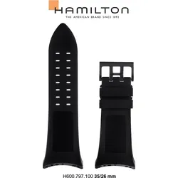 Hamilton - Khaki Action Chrono Band-set Kautschuk-schwarz-35/26 H691.797.100 - schwarz
