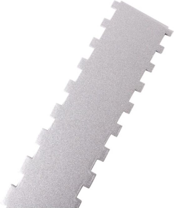 INF Règle pour manche de guitare en métal - Règle droite rainurée double-échelle en aluminium, compatible avec Gibson et Fender Argent
