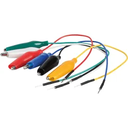 STECKBOARD KROKO - Flexible Drahtbrücken, einseitig mit Krokodilklemme