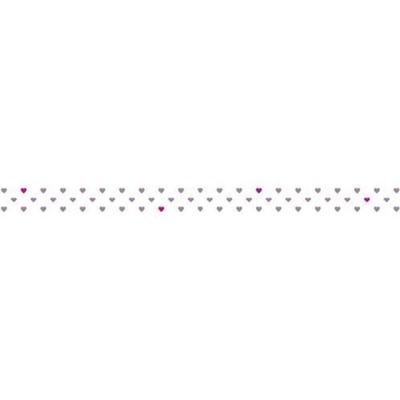 URSUS Masking Tape (Klebeband) 'Herzen taupe - pink'