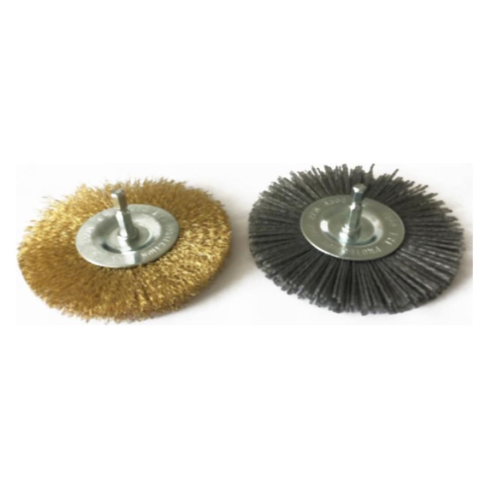 Güde Ersatzbürsten 2er Set Metall-Poly. (Nylon) zum Fugenreiniger GFR 401 (Rasentrimmer) (94321)