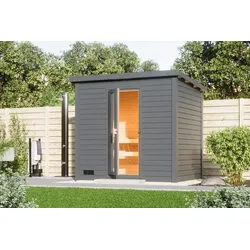 Karibu Saunahaus Telo 3 terragrau