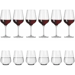 Ritzenhoff Rotwein- & Wassergläser Lichtweiss Aurelie, Weingläser, Transparent