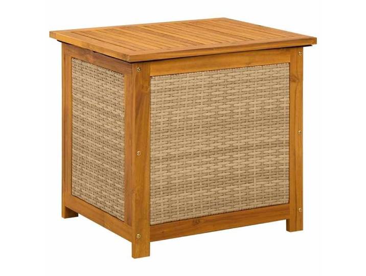 Elégance - Chic Coffre de rangement extérieur - Boîte de Rangement de Jardin 88 L - Bois d'Acacia Massif - 60x50x56cm_0757690