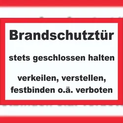 HB-Druck Brandschutztür Aufkleber A1 (594x841mm)