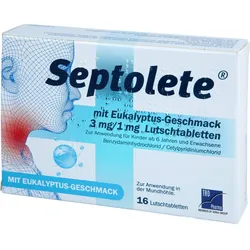 Septolete mit Eukalyptus-Geschmack 3 mg/1 mg Lut 16 ST