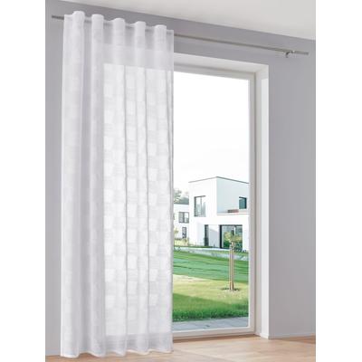 Gardine HEINE HOME Gr. 3, weiß (sanftes weiß), B:140cm H:225cm, Polyester, Gardinen, Gardine