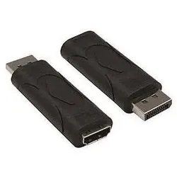 Kindermann Adapter HDMI-Buchse auf 5809000082 Displayport-Stecker (DisplayPort, HDMI), Video Adapter, Schwarz