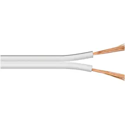 MicroConnect Loudspeaker cable, 25m, white (25 m, 2.50 mm2), Lautsprecherkabel, Weiss