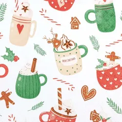 Home Fashion, Sweet Cups, Lunch-Servietten aufgefaltetes Maß 33 cm x 33 cm, im Viertelfalz, 20 Stück pro Pack