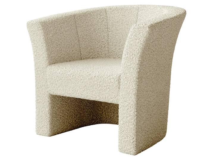 MIRJAN24 Sessel Niko Boucle, Relaxsessel, Elegant Armsessel, Fernsehsessel, Sitzmöbel (Farbe: Lambi 08)