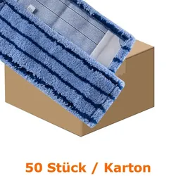 Microfasermop Mopptex Premium Gleiter blau 50 cm Wischmop 50 Stück, meliert, geborstet, verbesserte Gleiteigenschaft