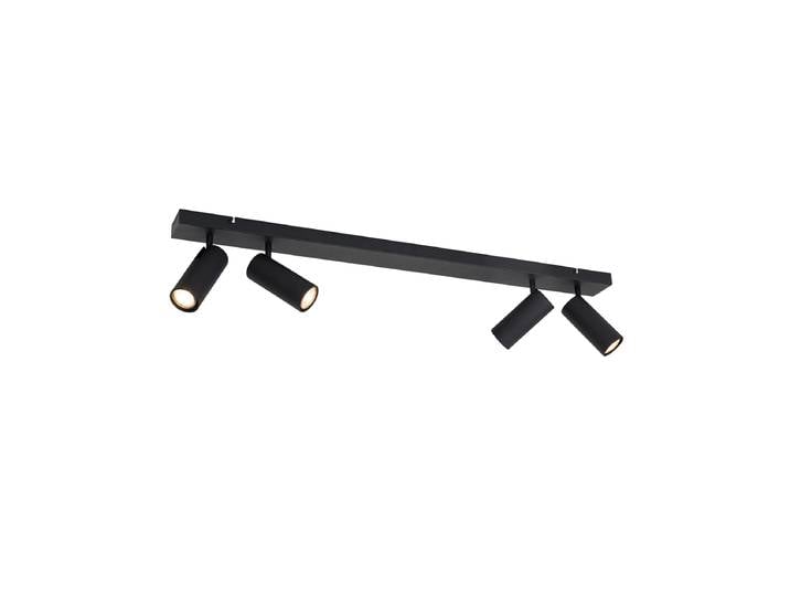 Spot de plafond intelligent noir 4 lumières réglable avec 4 Wifi