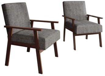 Craft Porch CraftPorch Minimalist 2-Pieces Accent Chairs