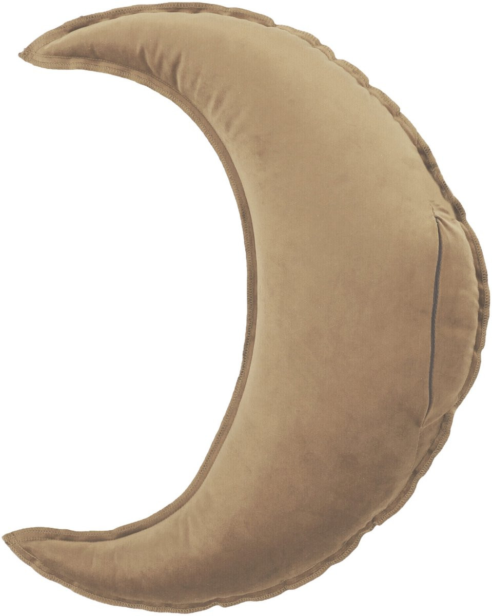 Overseas Moon Velours Kussen - Beige
