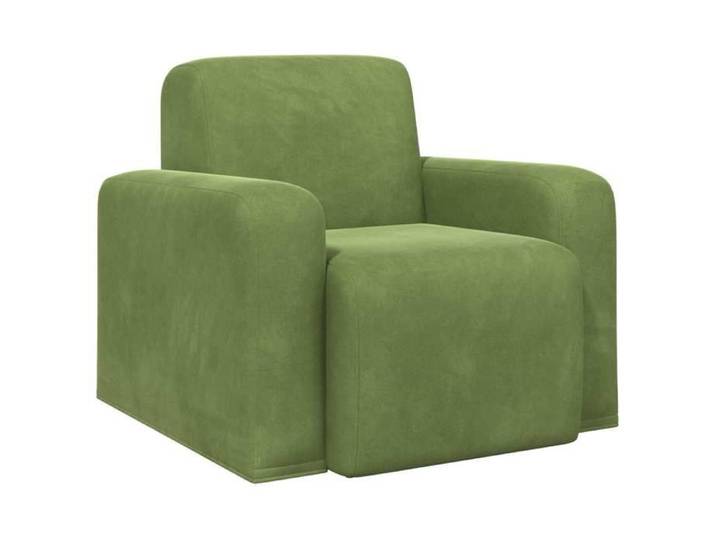 VENTE-FLASH Fauteuil Vert clair Velours avec manuel de montage(3302150) VIDAXL
