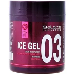Salerm, Haargel + Haarwachs, ICE GEL strong hold styling gel 500 ml (Haargel, 500 ml)