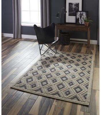 Momeni Andes Hand Woven Wool and Viscose Contemporary Geometric Area Rug
