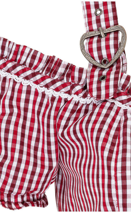 Dirndlbluse NÜBLER "Miederbluse Herta", Damen, Gr. 40, rot, Obermaterial: 70% Baumwolle CO. 30% Polyester PES., Blusen Dirndlbluse