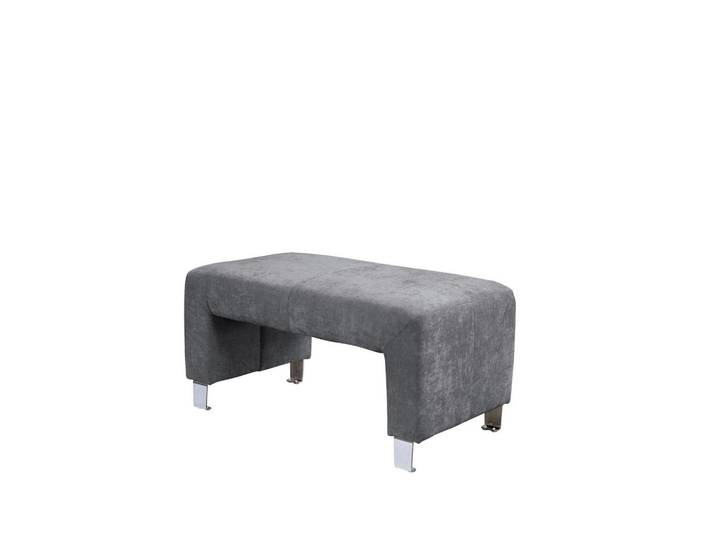 Livetastic Sitzbank, Anthrazit, Metall, Buche, teilmassiv, 101x50x53 cm, Stoffauswahl, Esszimmer, Bank, Sitzbänke