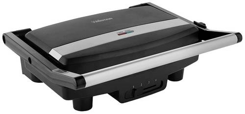 Tristar GR-2856 Elektro Kontaktgrill Kontrollleuchte, Antihaftbeschichtung Schwarz