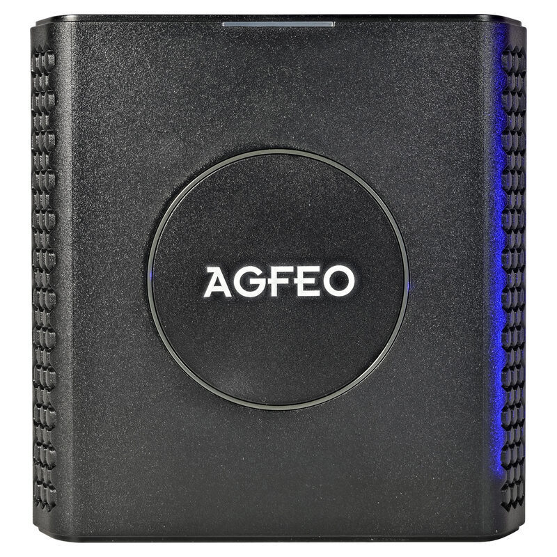 AGFEO 6101730, 1,88 - 1,9 GHz, 250 mW, DECT 33 IP, 44 IP, 60 IP, 65 IP, 70 IP, 75 IP, 77 IP, 78 IP, DECT Headset IP, Headset Infinity, 100 Mbit/s, Schwarz, 144 x 140 x 35 mm