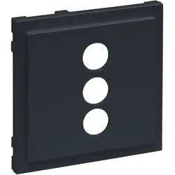 Legrand 765486 SEANO Abdeckung f.3-fach RCA (Cinch)-Anschlussdose Anthrazit