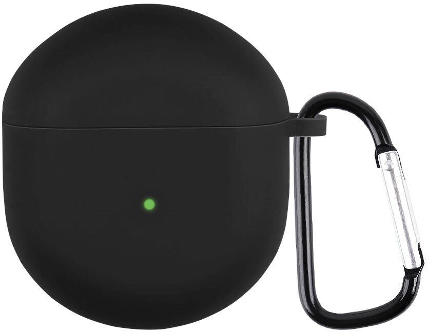 INCOVER OnePlus Buds Silikone Cover med Karabinhage - Sort