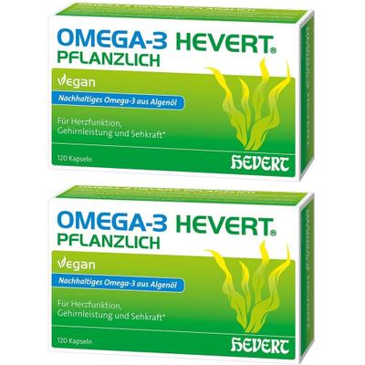 Omega 3 Hevert Pflanzlich x2 2x120 St Weichkapseln