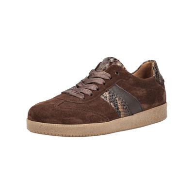 Sneaker GABOR "Gabor Sneaker Nappaleder", Damen, Gr. 41, cacao, Nappaleder, Schuhe Sneaker
