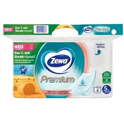 Zewa Toilettenpapier Premium 5-lagig 6 Rollen (1 Pack à 6 Rollen) weiß