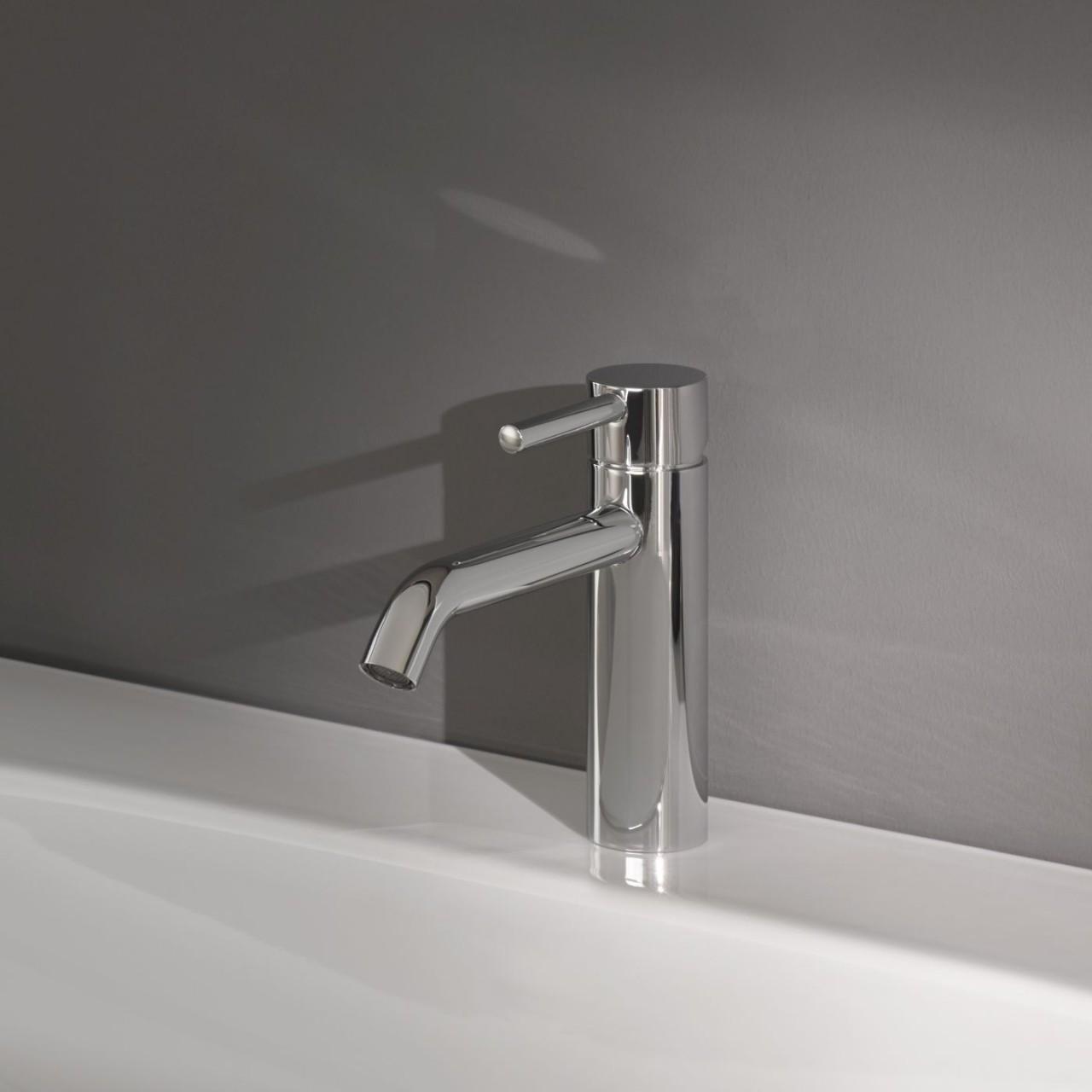 Herzbach deep Waschtischarmatur m-size 130 ohne ablauf chrom, Chrom, 18.203200.1.01 18.203200.1.01