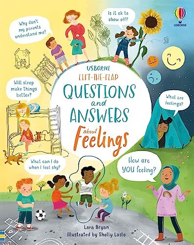 Usborne Publishing Ltd Lift-the-Flap Questions & Answers About Feelings by Usborne – Interactive Emotional Learning Book for Kids