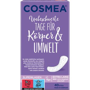 Cosmea Slipeinlagen Extra Lang, extra stark, ohne Duft, 40 Stück