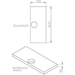 Neuesbad Wannenträger für GKI MIGU Soft ALT 160x90x3,5 SD 94383