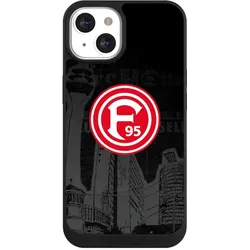 Nivocase Handyhülle für Apple iPhone 13 Hülle NIVOpure Case Schwarz Fortuna Düsseldorf Logo Offizielles (Apple iPhone 13), Smartphone Hülle, Schwarz