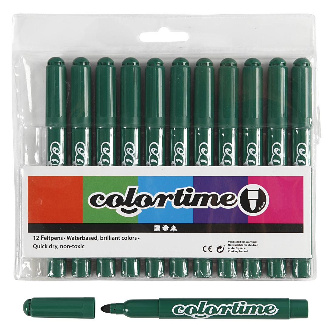 Creativ Company Donkergroene Jumbo Stiften, 12st. (12x) (5707167883457)